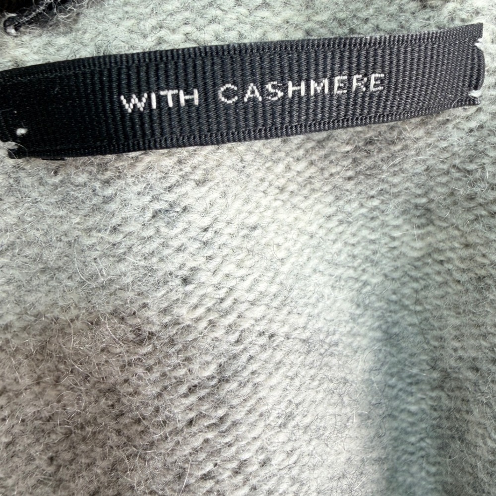 J. Crew Wool Cashmere Open Front Cardigan Sweater XS Gray Shawl Collar Womens - Picture 3 of 8